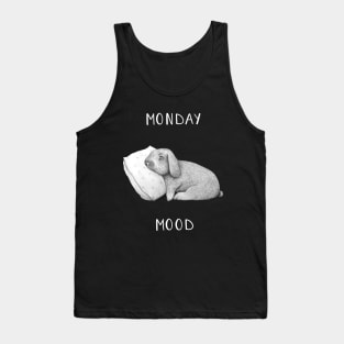 Monday mood on black Tank Top